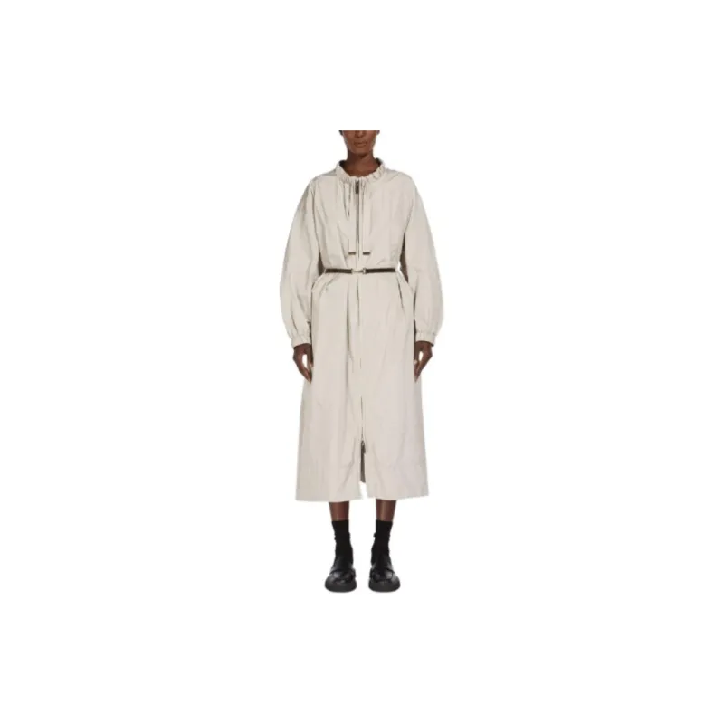 MAXMARA THE CUBE Taffdi Collection Tafdee Windbreaker Trench Coat Women's White-1