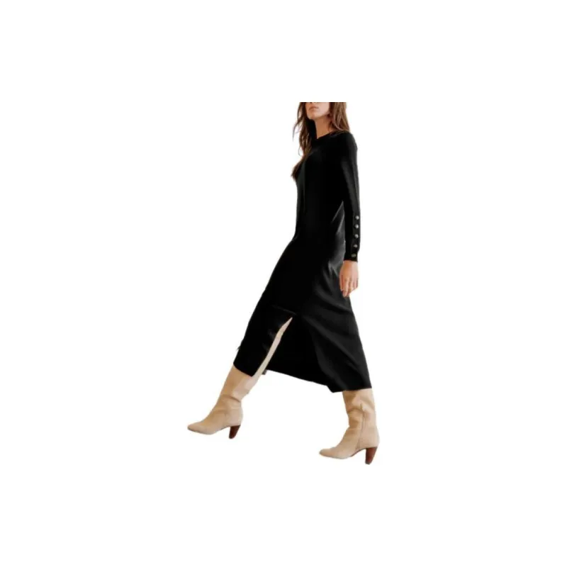 Sézane Long-Sleeved Dresses Women's Black-1