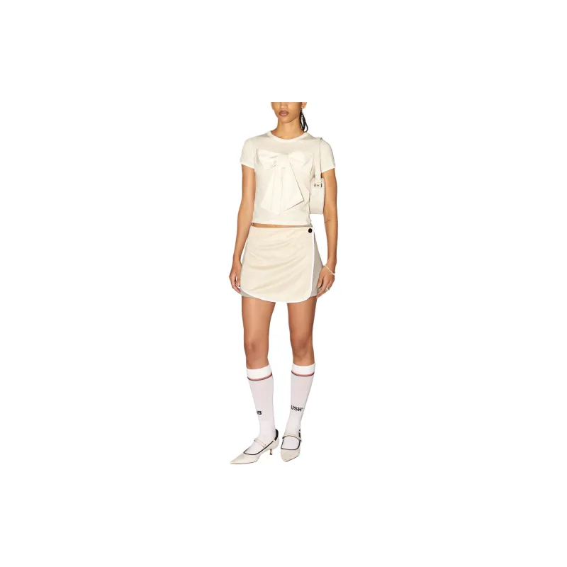 AMBUSH Back Pleat Detailed Mini Track Skirt-1