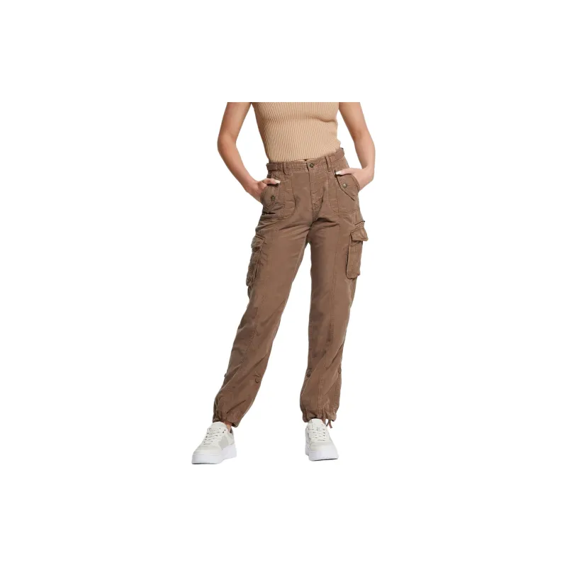 GUESS Eco Nessi Cargo Pants Cargo Pants Women's Umber-1
