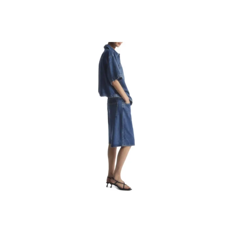 COS Denim Shorts Women's Blue-3