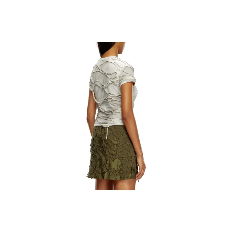 DIESEL Distressed Cotton T Shirt-2