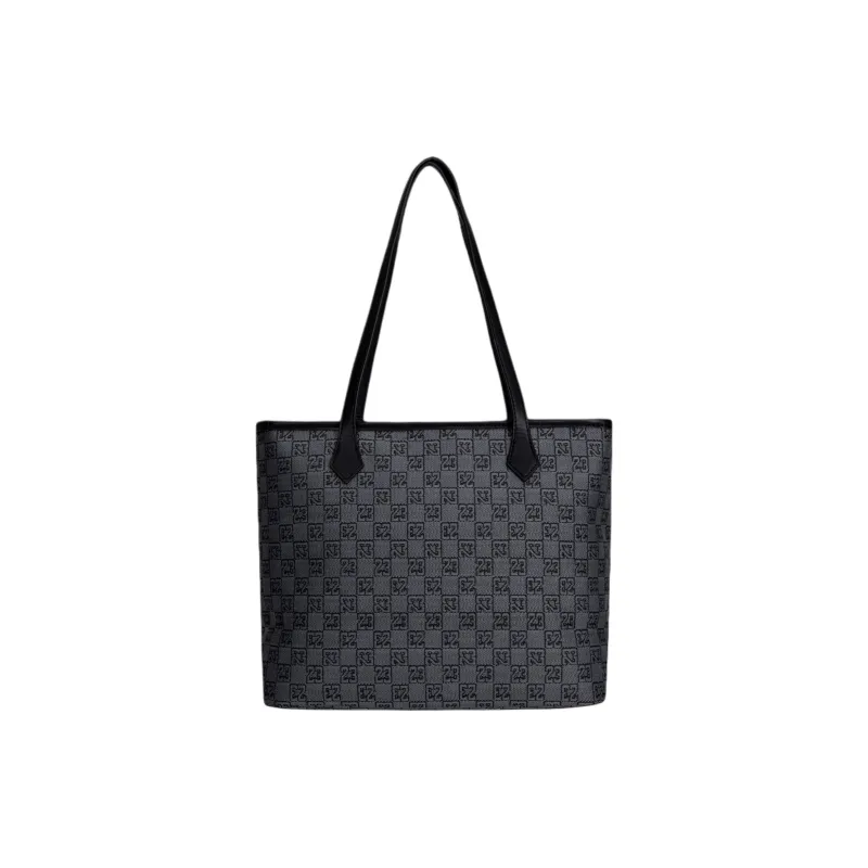 Jordan Polyester Tote Bag Shopping Bag Shoulder Bag Handbag Regular Unisex Black & Gray-3
