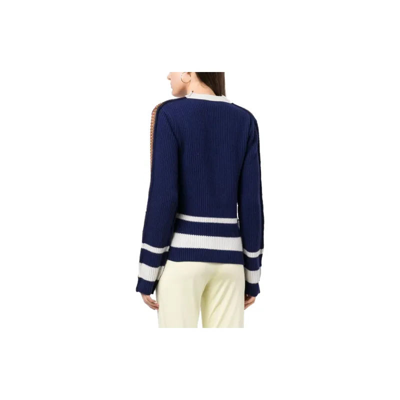 MARNI Graphic Printed V Neck Buttoned Cardigan-3