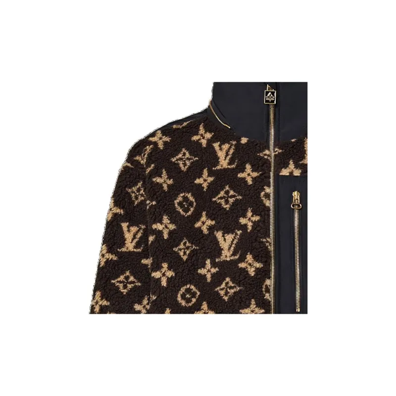 LOUIS VUITTON Monogram Fleece Parka-4
