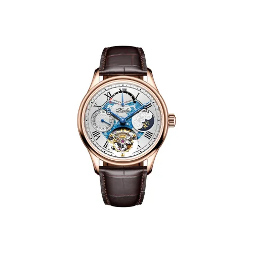 HaofaTourbillon 8003 Automatic Mechanical Movement Watch Men's Watches White Dial
