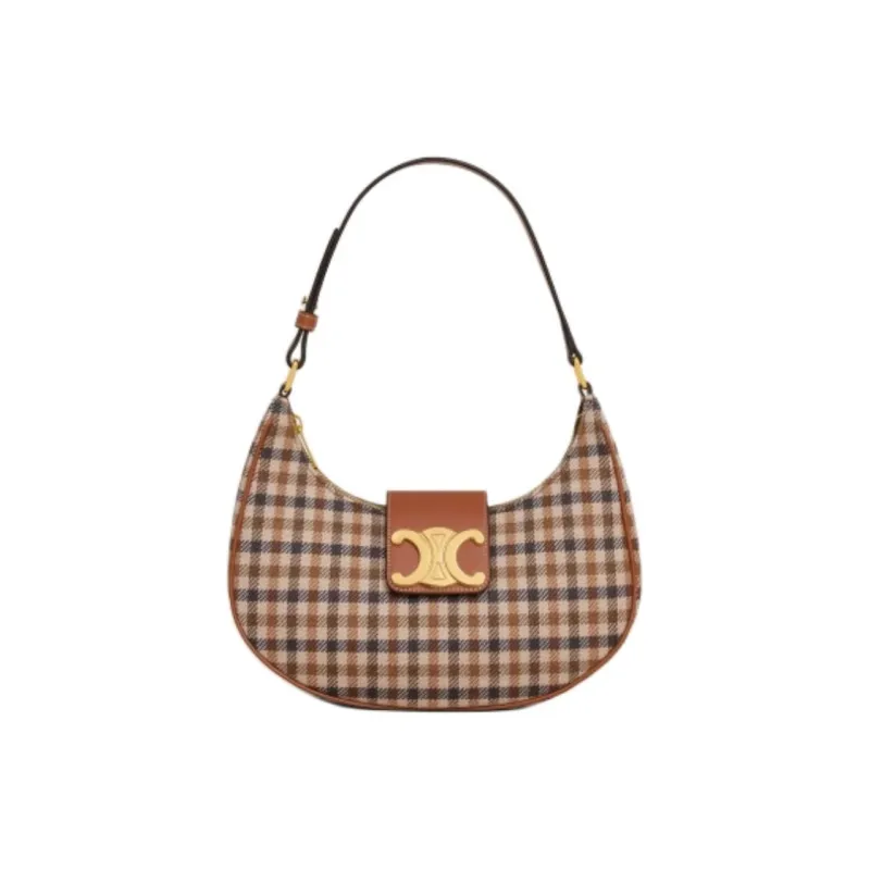 CELINE AVATriomphe Fabric Handbag, Shoulder Bag Medium Size Women's Multicolor-0