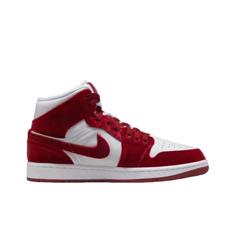 Air Jordan 1 Mid Se 'Red Velvet' Women's-1