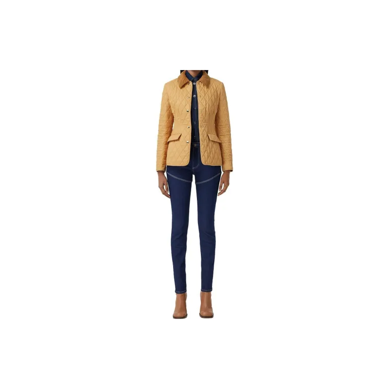 Burberry Puffer Jacket Women's Khaki-1