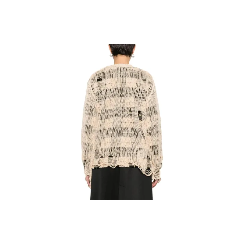 R13 Distressed Open knit Cardigan-1