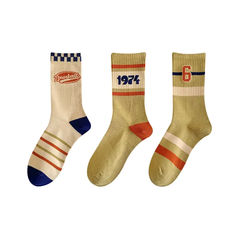 XXLLG Mid Calf Socks Women's 3 Pack-8