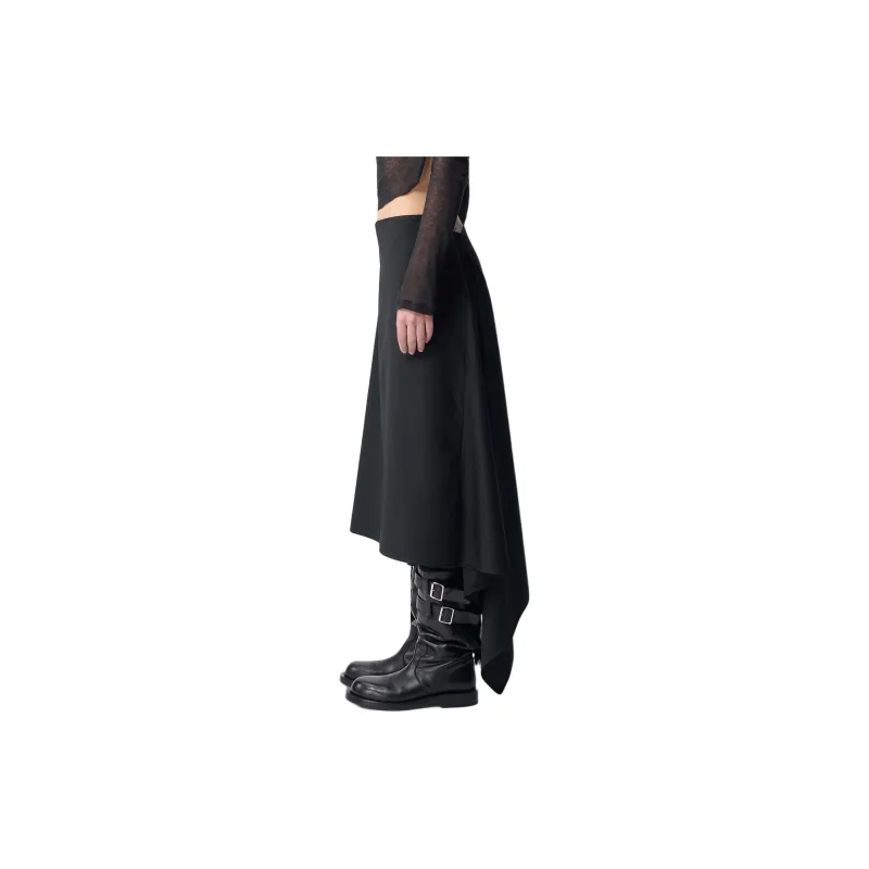 Ann Demeulemeester Ylva Midi Wrap Skirt-3