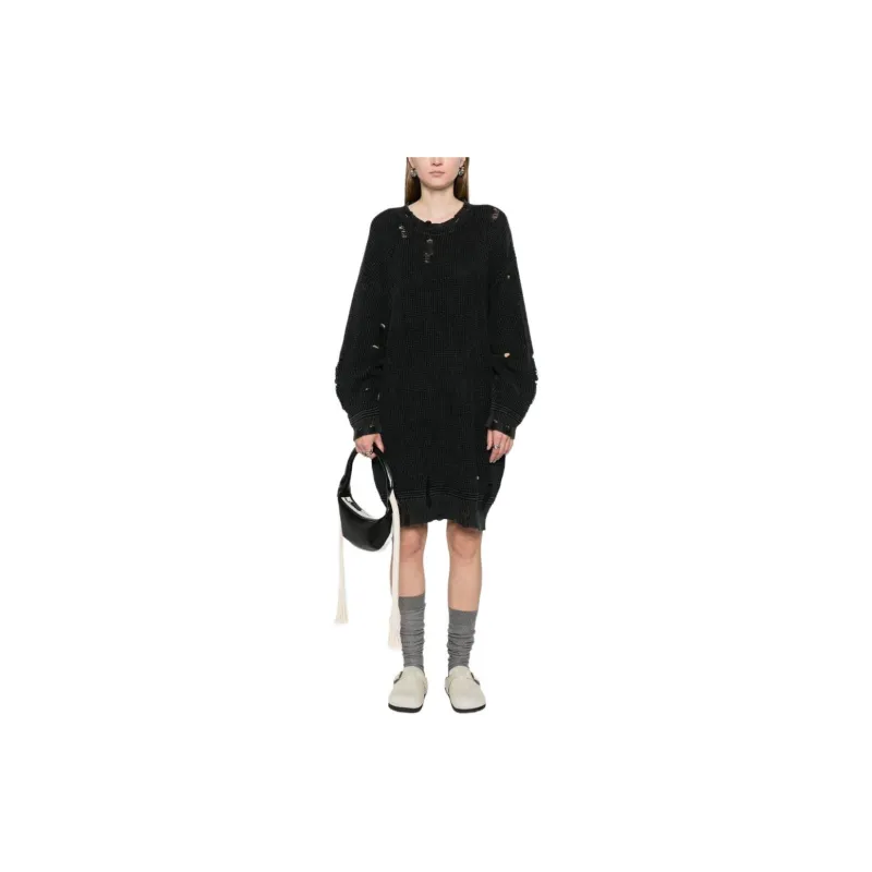 R13 Distressed Knitted Dress-1