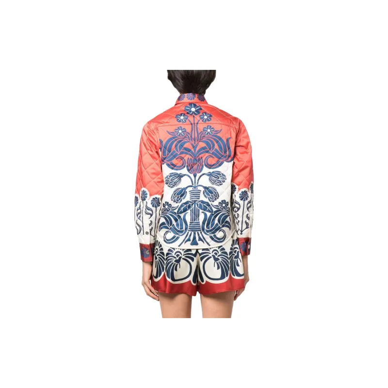 La DOUBLEJ. Edie Floral print Quilted Jacket-2