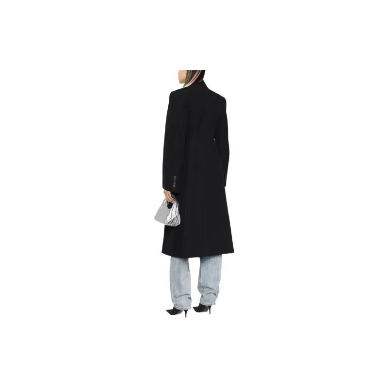 Balenciaga Double-Breasted Long Coat-4
