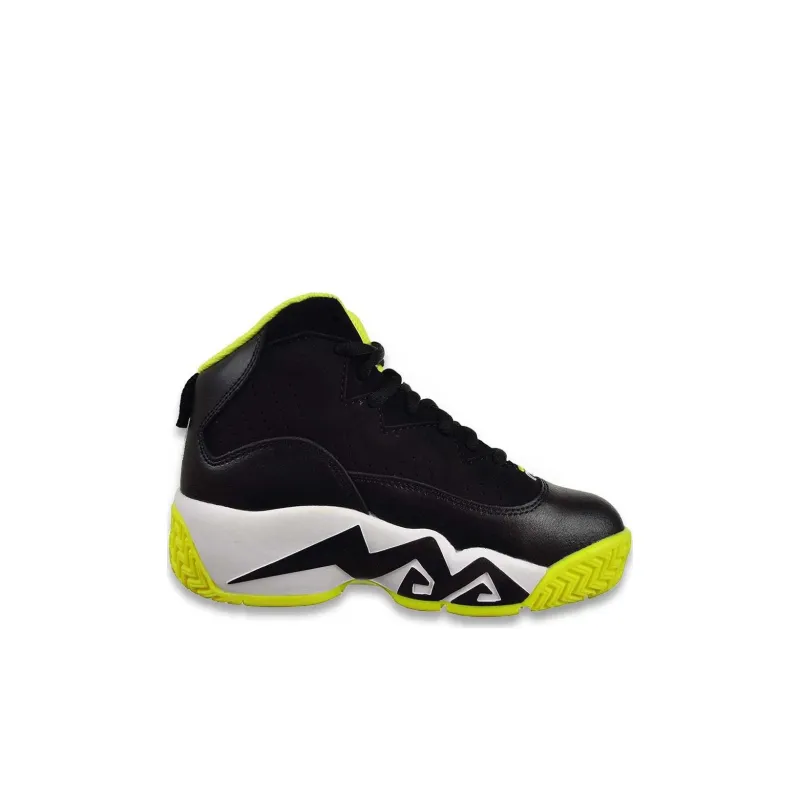 FILA KIDS MB Anti Slip Wear Resistant High Top Children's Basketball Shoes Green Kids'-1