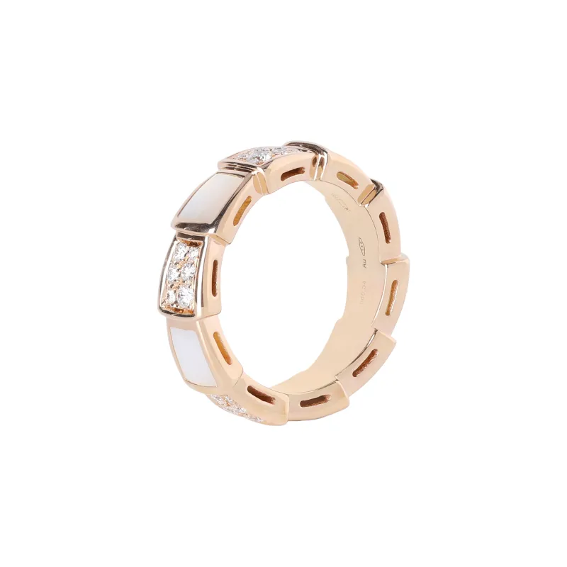 BVLGARI SERPENTI VIPER 18K Rose Gold Rings Women's-0