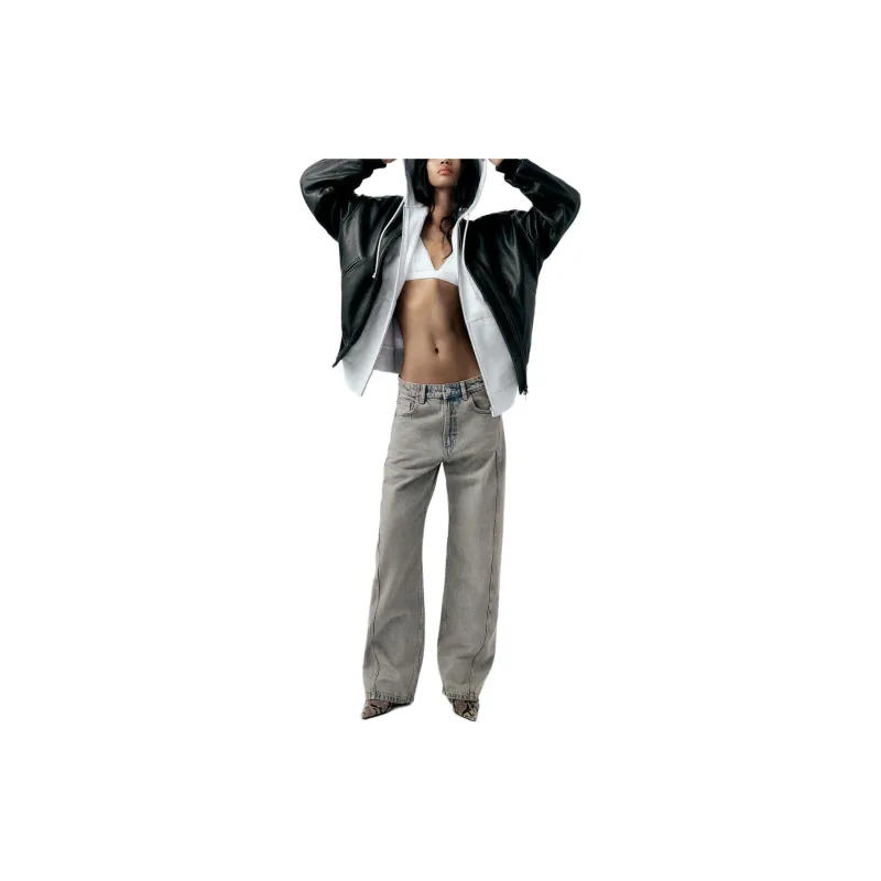 ZARA Jeans Women's Green-2