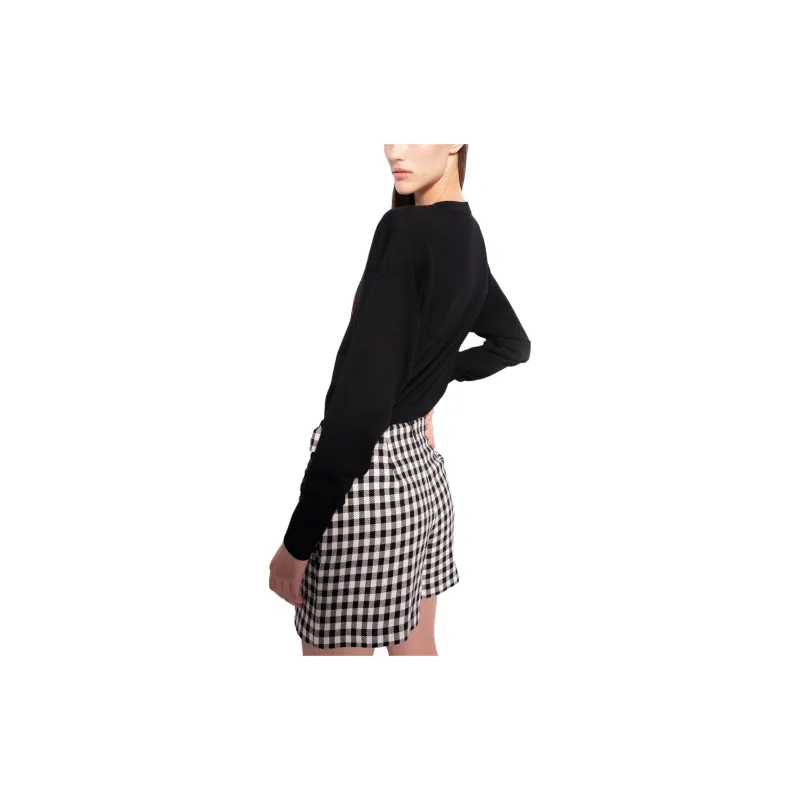 PINKO Casual Shorts Women's Black/White-3