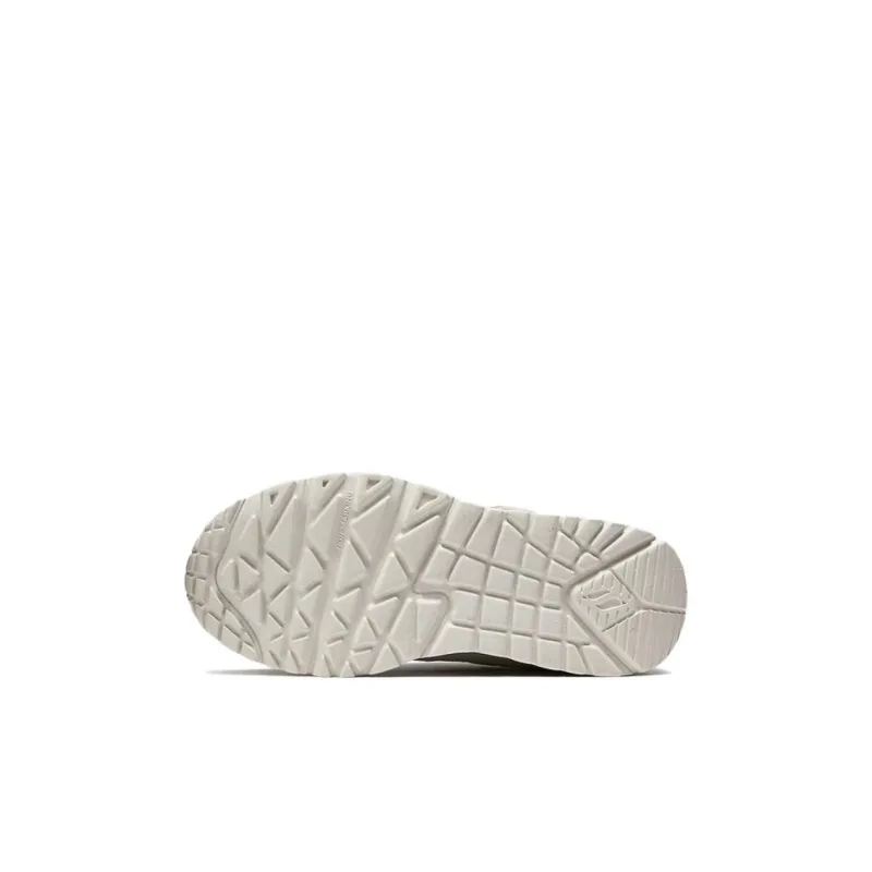 Skechers Versatile Comfortable Anti Slip Wear Resistant Low Top Kids Lifestyle Shoes Beige Kids'-3