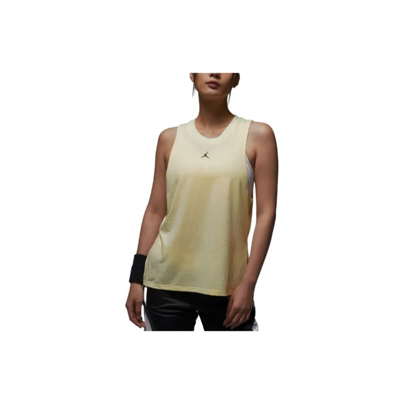 Jordan Tank Tops Women's Light Tone Lime Green-2