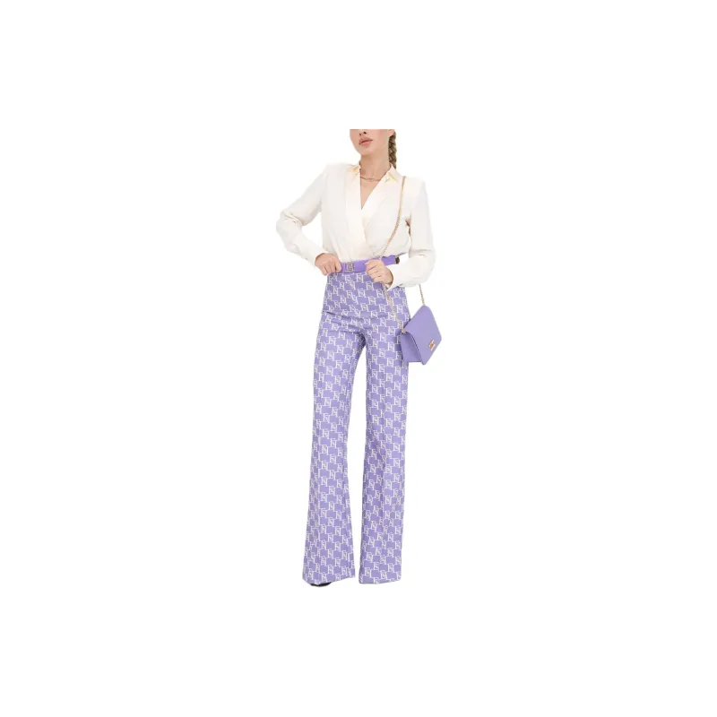 Elisabetta Franchi Casual Pants Women's Purple-1
