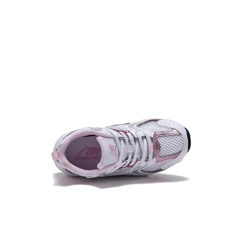 New Balance NB 530 Abrasion Resistant Shock Absorbers Low Top Kids' Running Shoes Silver Purple Kids'-4