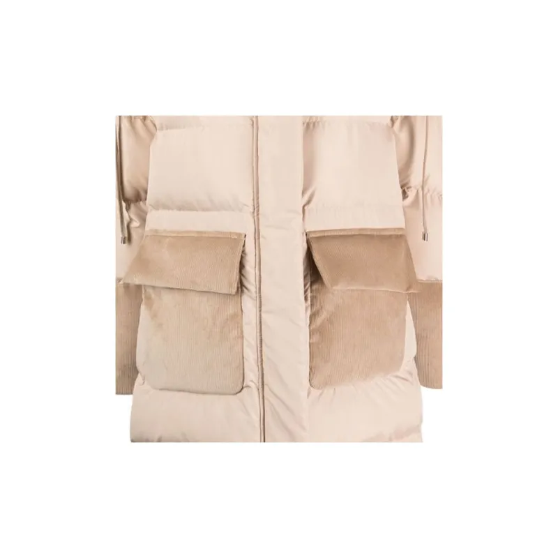 Lorena Antoniazzi Hooded Panelled Padded Coat-4