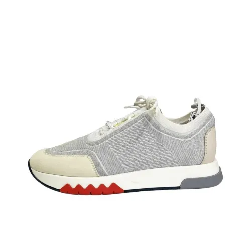 HERMES Addict Low Top Casual Shoes Men's Gray
