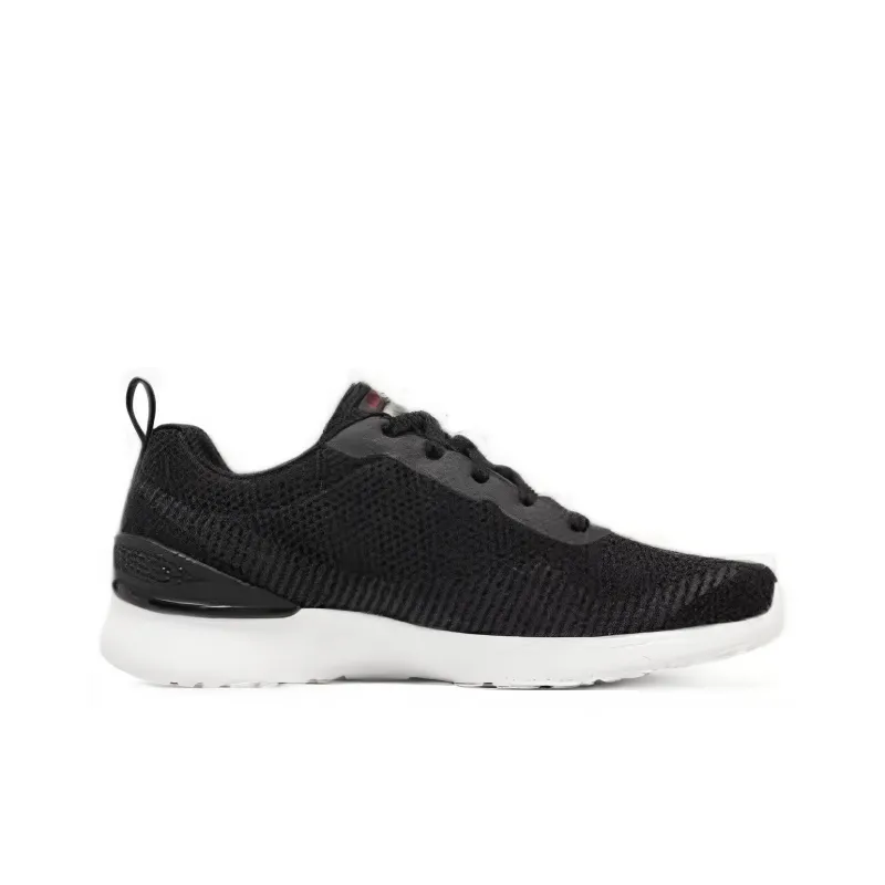 Skechers Cushioning, Wear Resistant Low Top Casual Running Shoes Men's Black Red-1