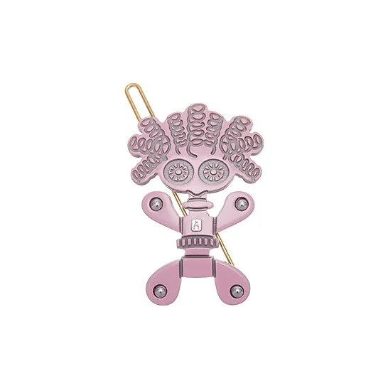 ALEXANDRE DE PARIS Mini Robot Cute Edge Clips Hair Accessory Headpiece Women's-0