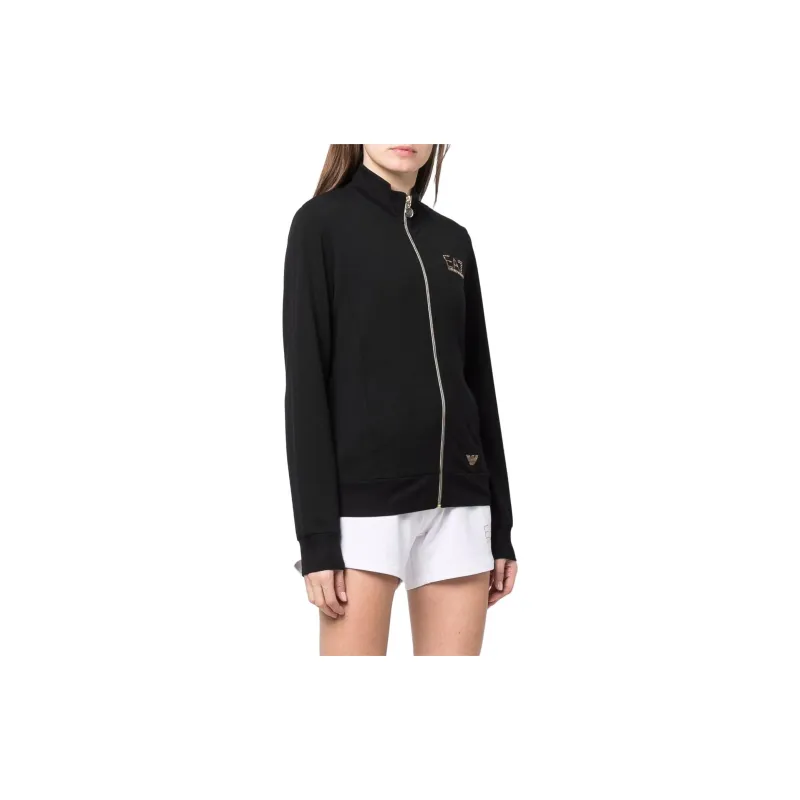 EMPORIO ARMANI Logo Embellished Zipped Track Jacket-2