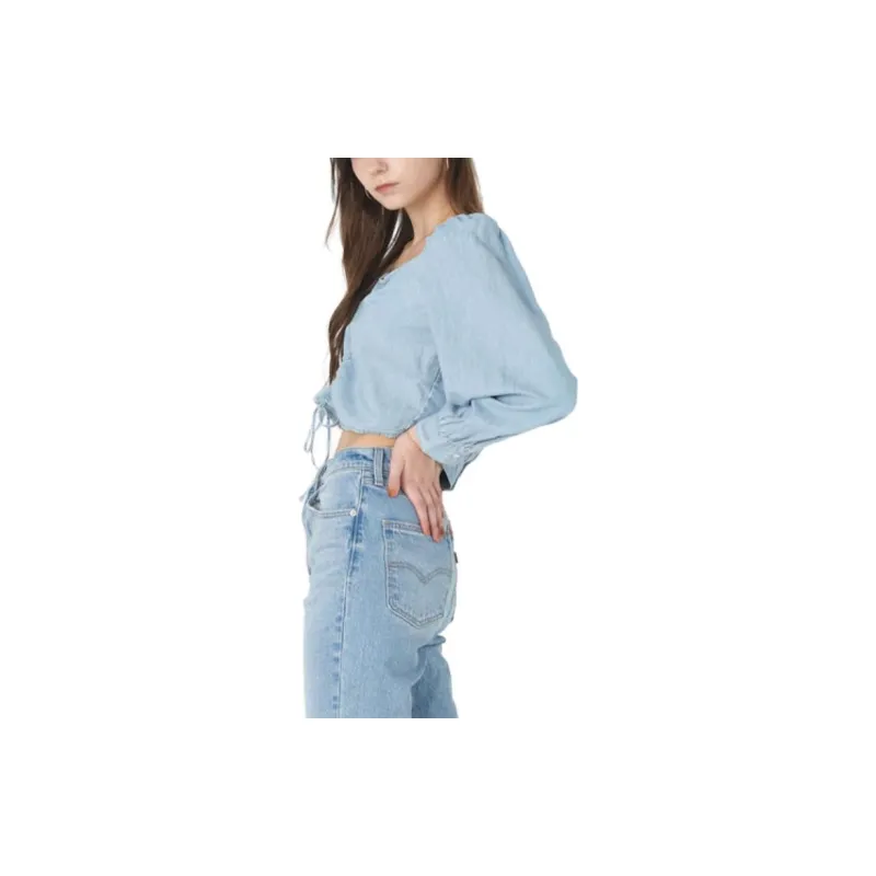 Levis Shirts Women's Indigo-5