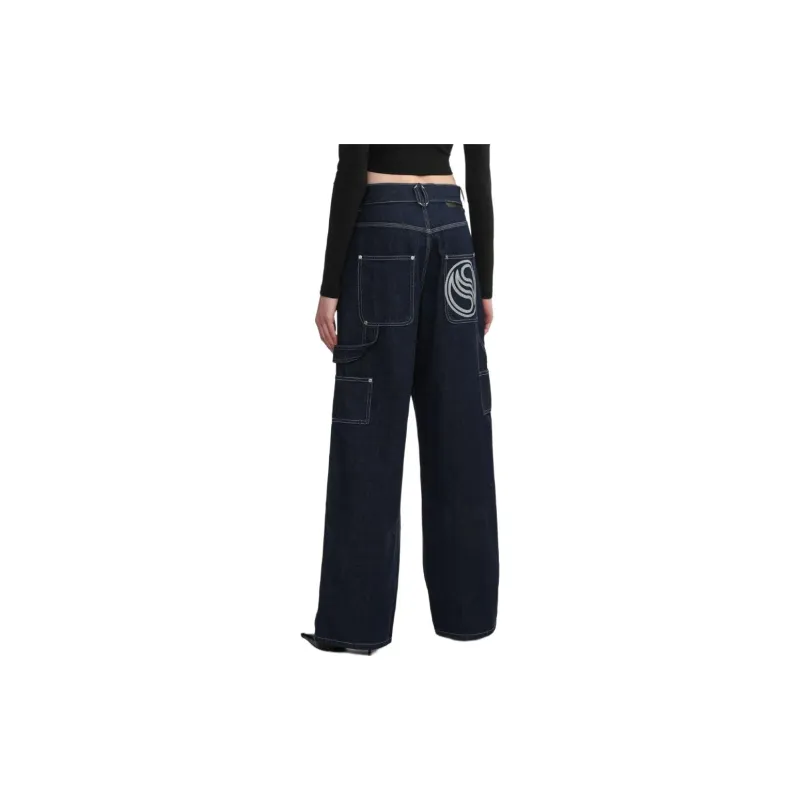 Stella McCartney Logo Detailed Wide Leg Jeans-3
