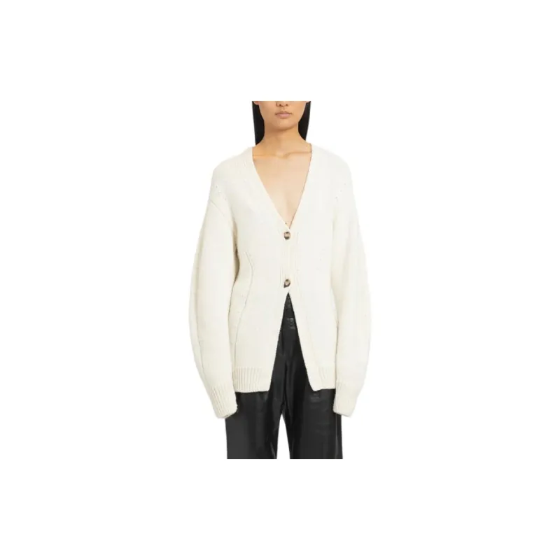 Helmut Lang V Neck Button Up Cardigan-2