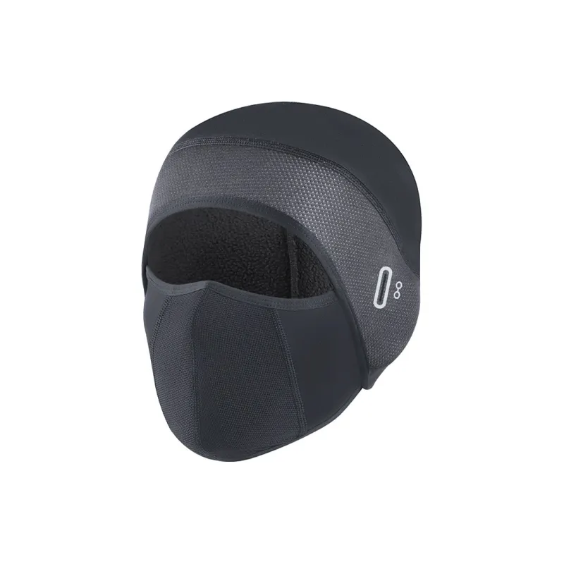 TANLU Riding Equipment Pullover Face Masks Outdoor Unisex Polyester O Grain Velvet 30*52CM Black Dark Gray-4