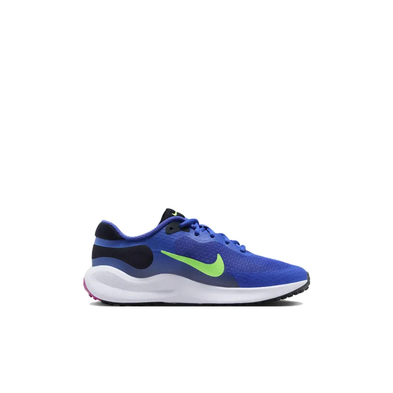 Nike Revolution 7 GS 'Ultramarine Lime Blast'-1
