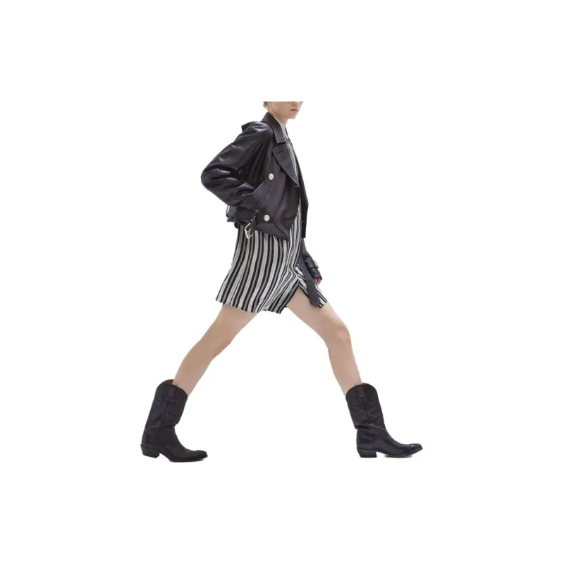 FENDI Striped Silk Shirtdress-2