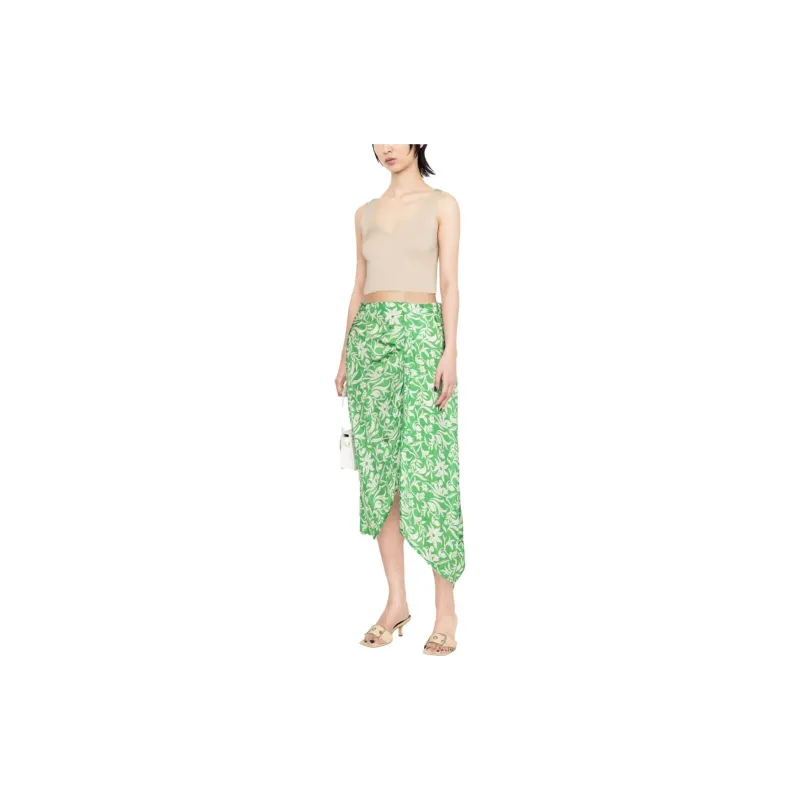 Maje Casual Long Skirts Women's Green-3