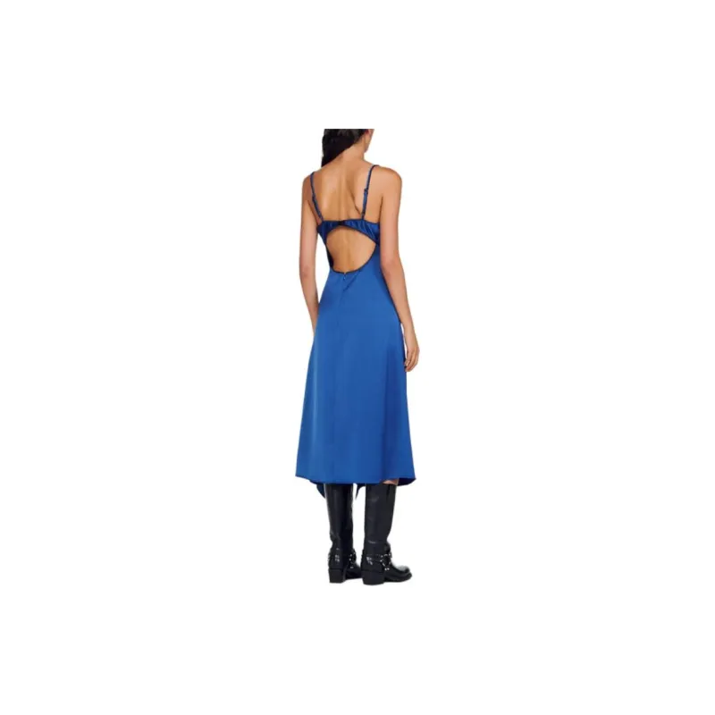 Sandro Strappy Dress Slip Dress Women's Blue-2