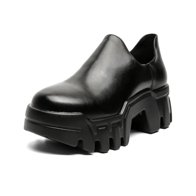 Chi Wolf Derby Shoes Casual Shoes Men's Black-1