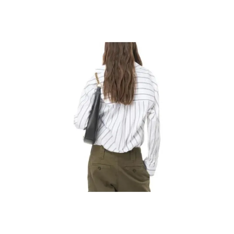 PINKO FW23 Camicia Riga Doppia Shirt Women's White-2