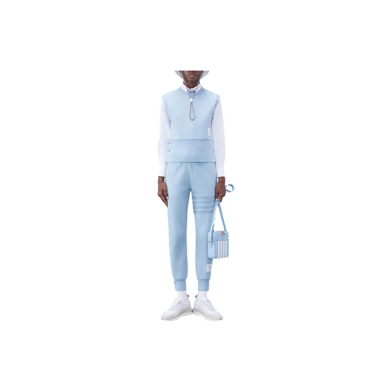THOM BROWNE Double Face Knit 4 Bar Shell Top-1