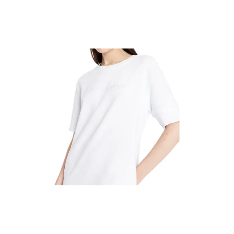 ARMANI EXCHANGEAE SS23 Short Sleeved Dress Women's White-5