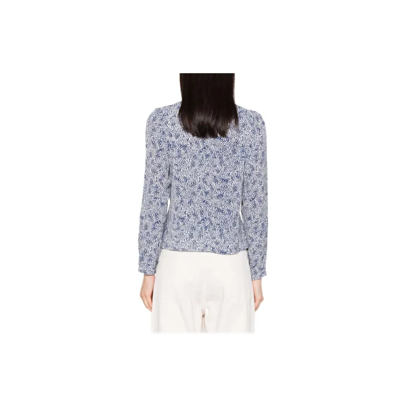 ISABEL MARANT ETOILE Graphic-Printed V-Neck Shirt-2