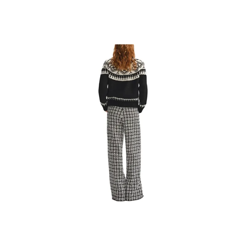 KARL LAGERFELD FW23 Knitwear Women's Black White-2