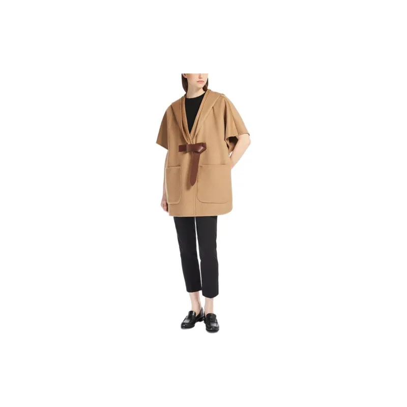 MaxMara Dorico Belt Detailed Poncho-1
