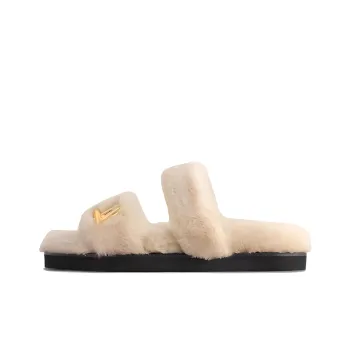 LOUIS VUITTON Sunset Painted Series Abrasion Resistant Slide Slippers Women's Beige