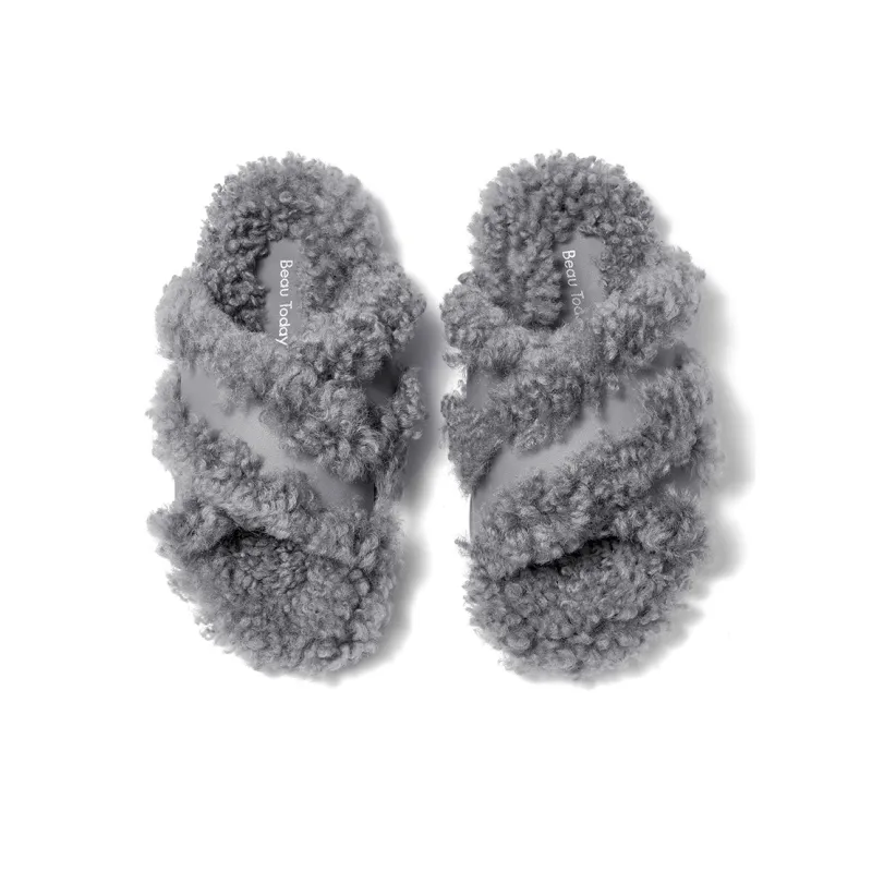 Beau Today Rubber Sole Slip Resistant Slide Slippers Women's-11