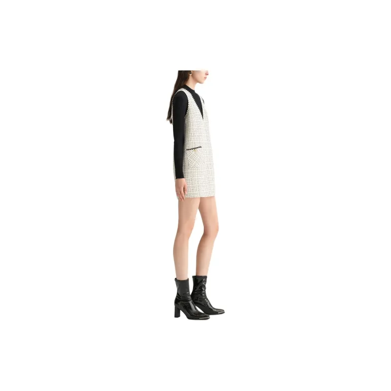 KARL LAGERFELD Sleeveless Dress Women's White-3